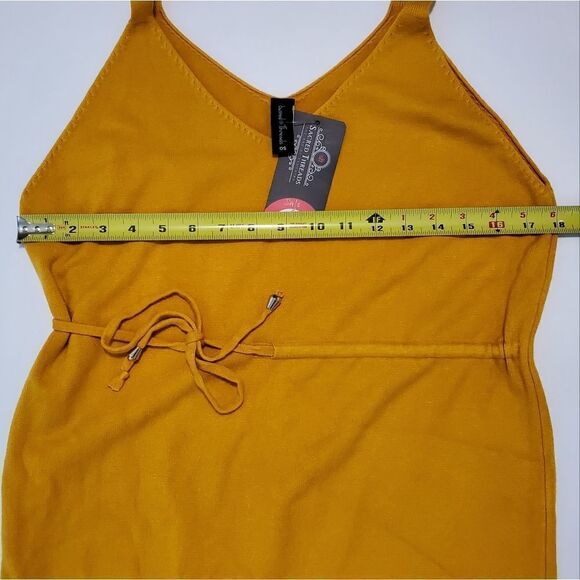 NWT Sacred Threads Yellow Summer Knit Dress - Picture 2 of 8
